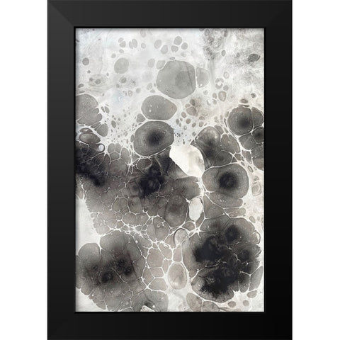 Marbling X Black Modern Wood Framed Art Print by Ferrell, Erin McGee