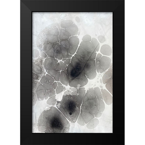 Marbling XI Black Modern Wood Framed Art Print by Ferrell, Erin McGee