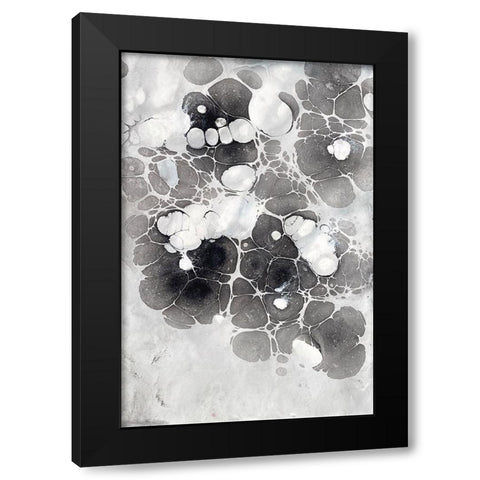 Marbling XIII Black Modern Wood Framed Art Print with Double Matting by Ferrell, Erin McGee