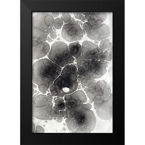 Marbling XIV Black Modern Wood Framed Art Print by Ferrell, Erin McGee