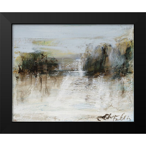 Wintery Horizon I Black Modern Wood Framed Art Print by Ferrell, Erin McGee