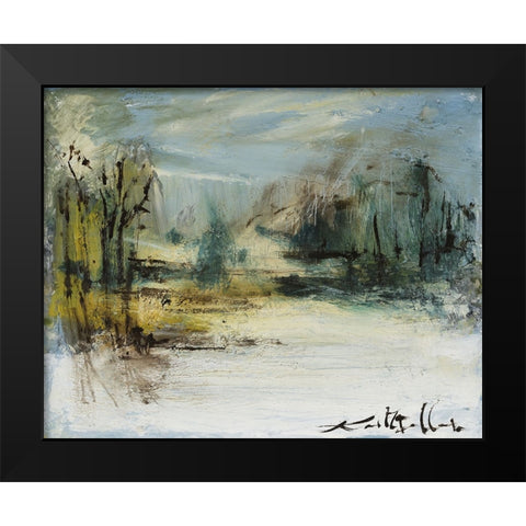 Wintery Horizon II Black Modern Wood Framed Art Print by Ferrell, Erin McGee