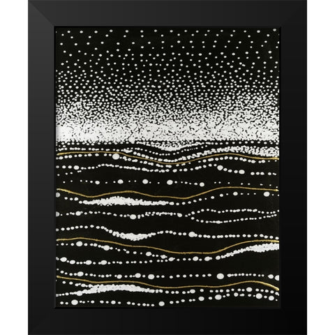 Infinity Sands II Black Modern Wood Framed Art Print by Lam, Vanna