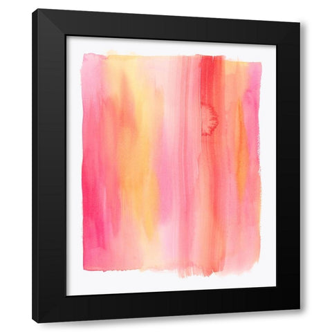 Summer Sherbet Wash I Black Modern Wood Framed Art Print with Double Matting by Popp, Grace