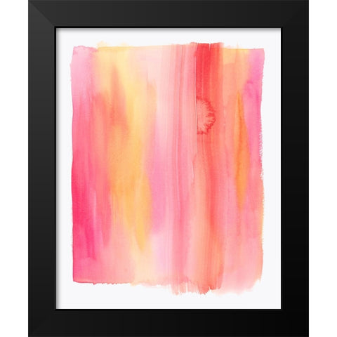 Summer Sherbet Wash I Black Modern Wood Framed Art Print by Popp, Grace