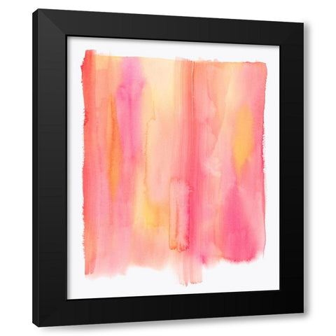 Summer Sherbet Wash II Black Modern Wood Framed Art Print with Double Matting by Popp, Grace