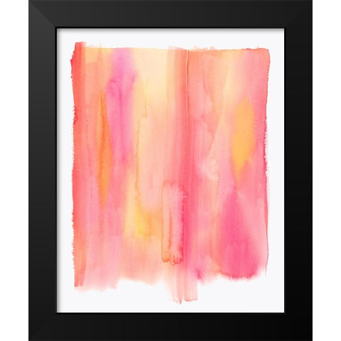 Summer Sherbet Wash II Black Modern Wood Framed Art Print by Popp, Grace