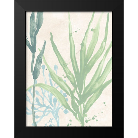 Swaying Seagrass I Black Modern Wood Framed Art Print by Vess, June Erica