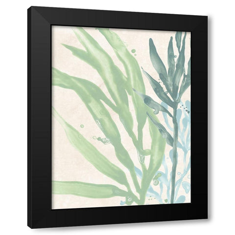 Swaying Seagrass IV Black Modern Wood Framed Art Print by Vess, June Erica