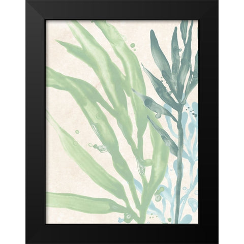 Swaying Seagrass IV Black Modern Wood Framed Art Print by Vess, June Erica