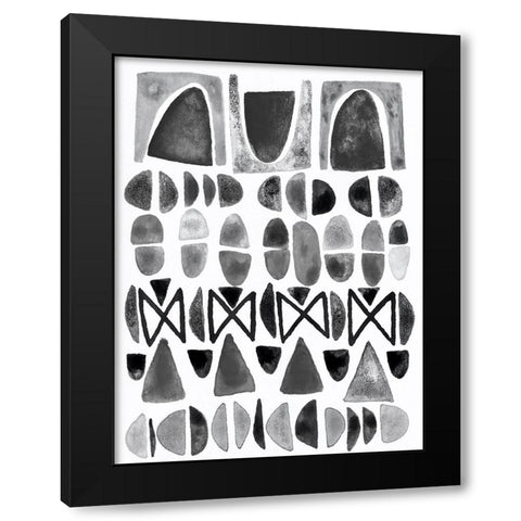 Grey Arches I Black Modern Wood Framed Art Print with Double Matting by Galapon, Nikki