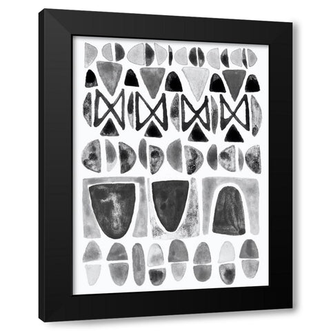 Grey Arches II Black Modern Wood Framed Art Print by Galapon, Nikki