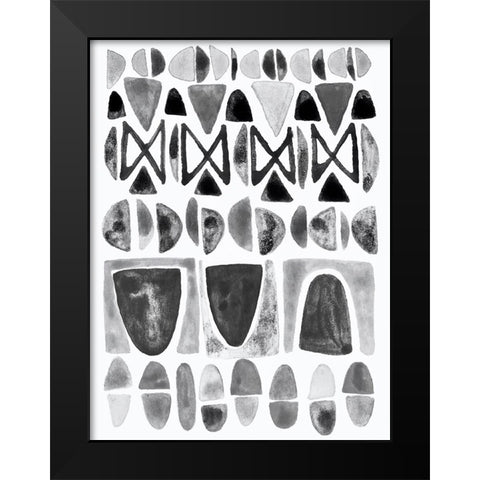 Grey Arches II Black Modern Wood Framed Art Print by Galapon, Nikki