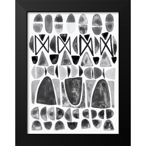 Grey Arches III Black Modern Wood Framed Art Print by Galapon, Nikki