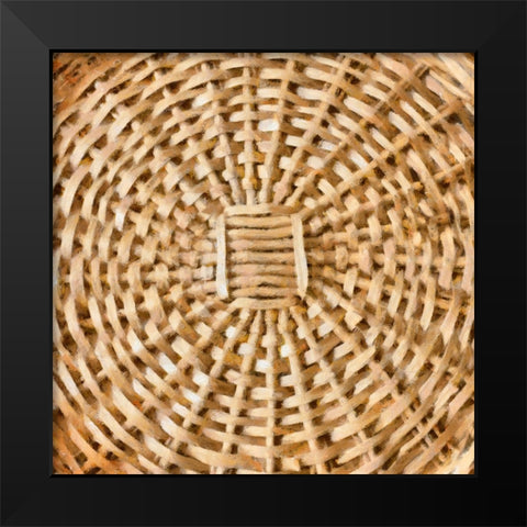 Basket Bottom I Black Modern Wood Framed Art Print by Saunders, Alonzo