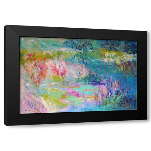Floating on a Dream Black Modern Wood Framed Art Print with Double Matting by Fagan, Dorothy
