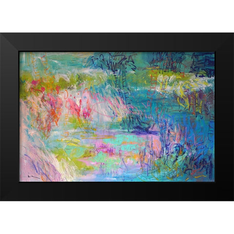 Floating on a Dream Black Modern Wood Framed Art Print by Fagan, Dorothy