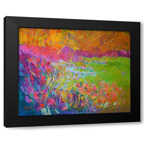 Meadowlands Black Modern Wood Framed Art Print by Fagan, Dorothy