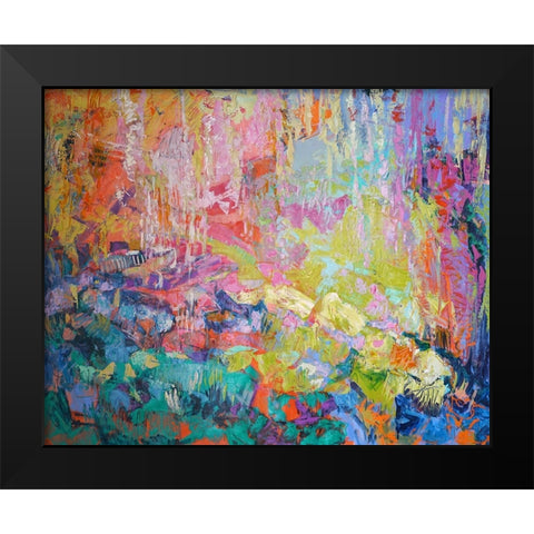 On Quiet Pond Black Modern Wood Framed Art Print by Fagan, Dorothy