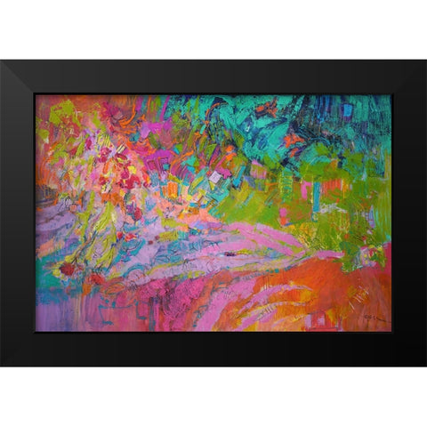 Passion Diva Black Modern Wood Framed Art Print by Fagan, Dorothy