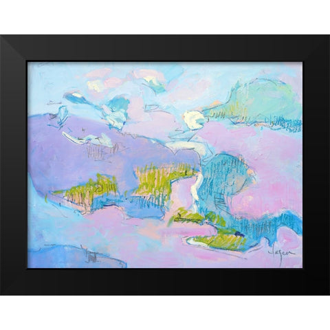 Come to My Window Black Modern Wood Framed Art Print by Fagan, Dorothy