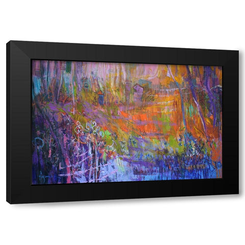 Nocturn in the Secret Black Modern Wood Framed Art Print by Fagan, Dorothy