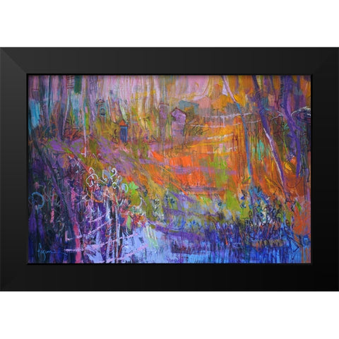 Nocturn in the Secret Black Modern Wood Framed Art Print by Fagan, Dorothy