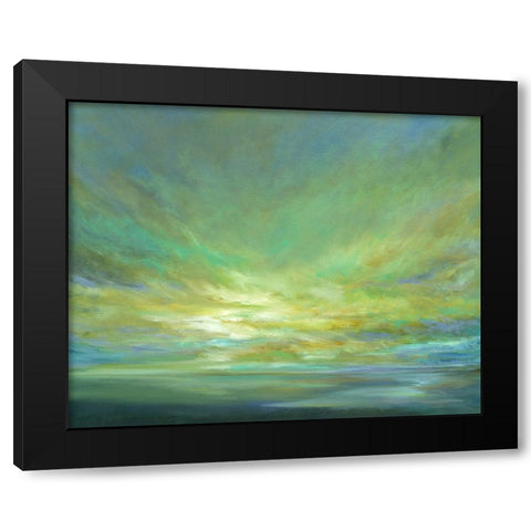 Coastal Views II Black Modern Wood Framed Art Print with Double Matting by Finch, Sheila