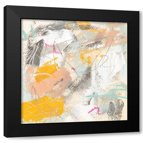 Orange Sunlight III Black Modern Wood Framed Art Print with Double Matting by Wang, Melissa