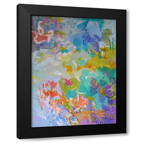 Let Me Bloom I Am Black Modern Wood Framed Art Print by Fagan, Dorothy