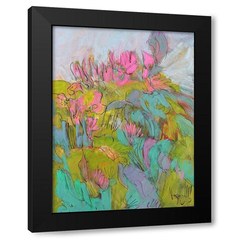 Rise and Bloom Black Modern Wood Framed Art Print with Double Matting by Fagan, Dorothy
