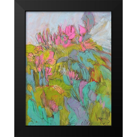 Rise and Bloom Black Modern Wood Framed Art Print by Fagan, Dorothy