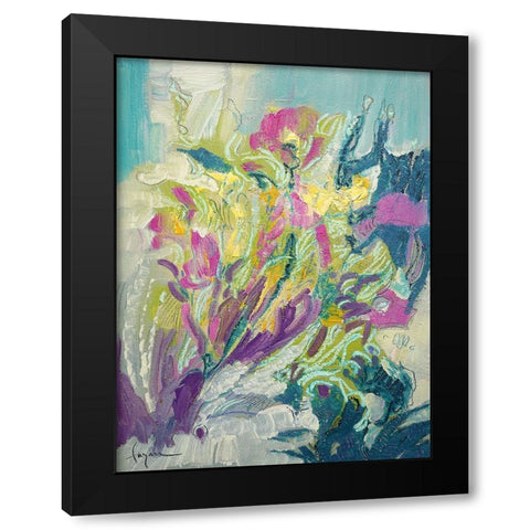 Standing Tall Black Modern Wood Framed Art Print with Double Matting by Fagan, Dorothy
