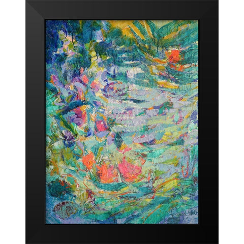 Stir Mine Heart Black Modern Wood Framed Art Print by Fagan, Dorothy
