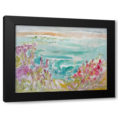 On a Whim-Fly Black Modern Wood Framed Art Print by Fagan, Dorothy