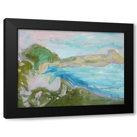 Landing Strip Black Modern Wood Framed Art Print with Double Matting by Fagan, Dorothy