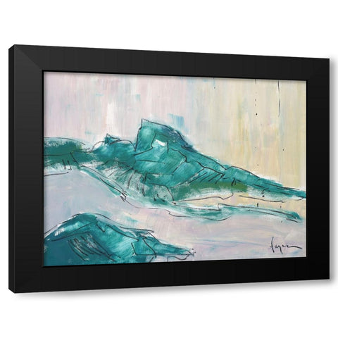 No tears for the Mountain Black Modern Wood Framed Art Print with Double Matting by Fagan, Dorothy