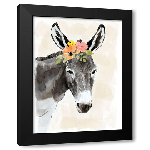 Pasture Pals II Black Modern Wood Framed Art Print with Double Matting by Barnes, Victoria