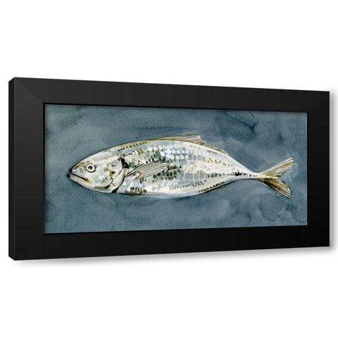 Deep Sea Swimmer I Black Modern Wood Framed Art Print with Double Matting by Caroline, Emma