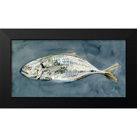 Deep Sea Swimmer I Black Modern Wood Framed Art Print by Caroline, Emma