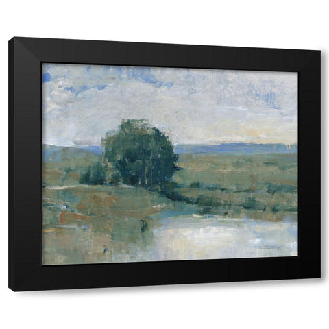 Riverbank Impression I Black Modern Wood Framed Art Print with Double Matting by OToole, Tim