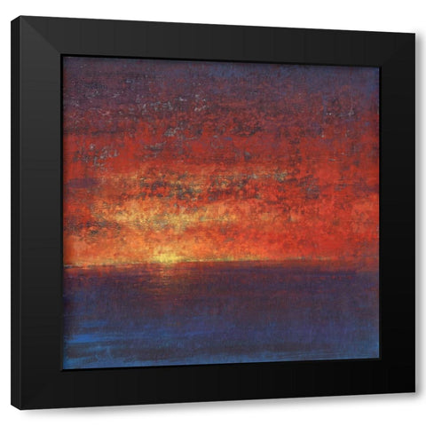 Fiery Sky I Black Modern Wood Framed Art Print with Double Matting by OToole, Tim