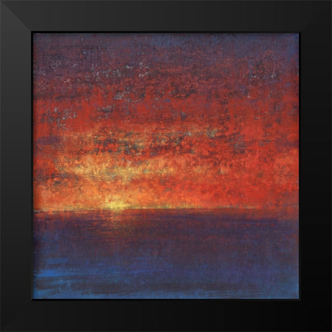 Fiery Sky I Black Modern Wood Framed Art Print by OToole, Tim