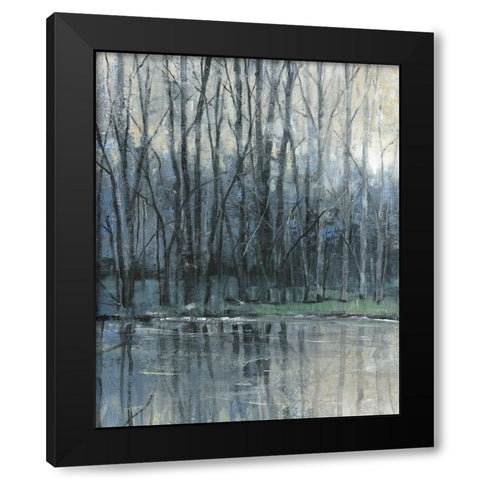 Morning Drizzle I Black Modern Wood Framed Art Print by OToole, Tim