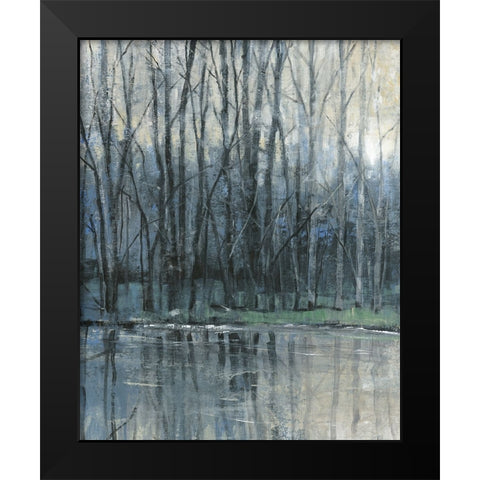 Morning Drizzle I Black Modern Wood Framed Art Print by OToole, Tim