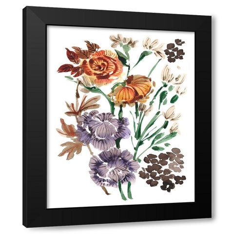 UA Autumn Garden Bouquet I Black Modern Wood Framed Art Print by Zwara, Ania