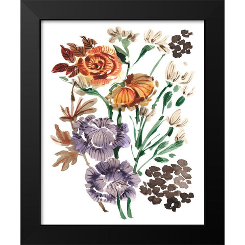 UA Autumn Garden Bouquet I Black Modern Wood Framed Art Print by Zwara, Ania
