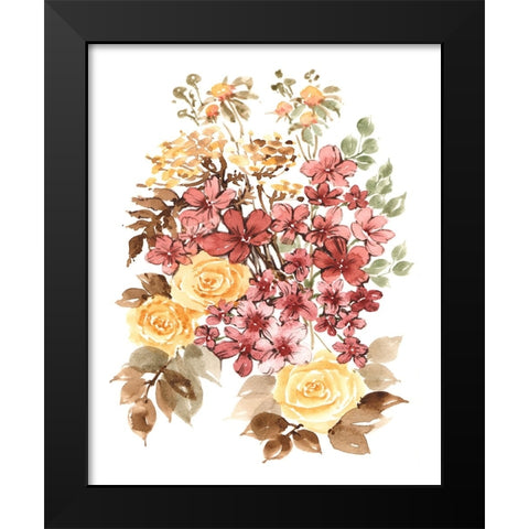 UA Autumn Garden Bouquet II Black Modern Wood Framed Art Print by Zwara, Ania