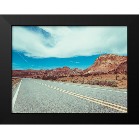 New Mexico Drive I Black Modern Wood Framed Art Print by Quintero, Sonja