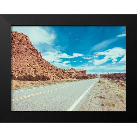 New Mexico Drive II Black Modern Wood Framed Art Print by Quintero, Sonja